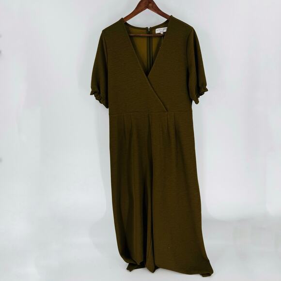 Madewell Texture & Thread NWT Crepe Crossover Jumpsuit Back Zip Size XL - Picture 12 of 12